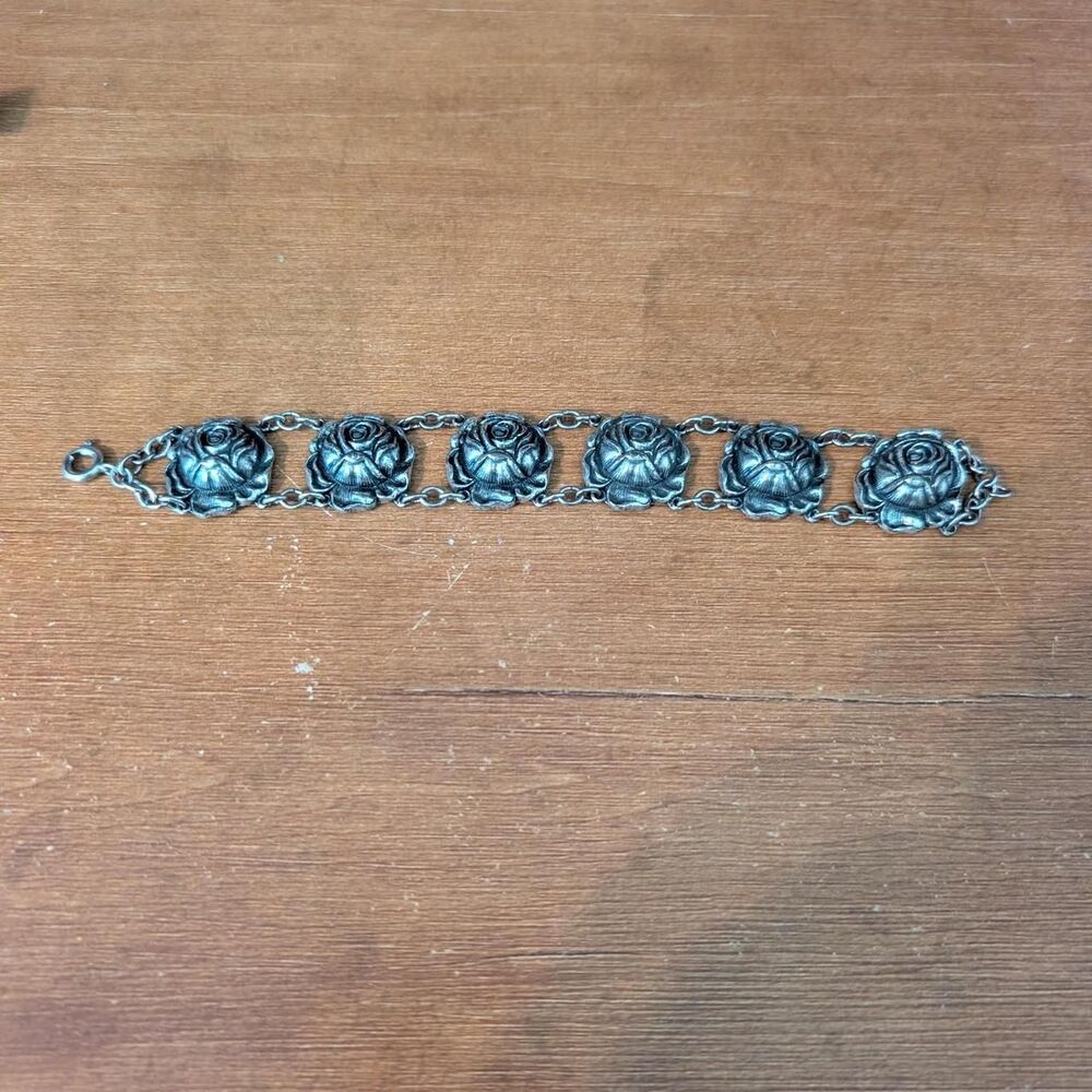 Women's Silver Rose Bracelet